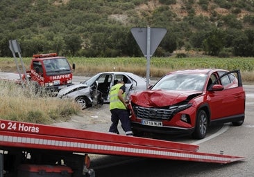 Dos personas heridas en un accidente en la N-122