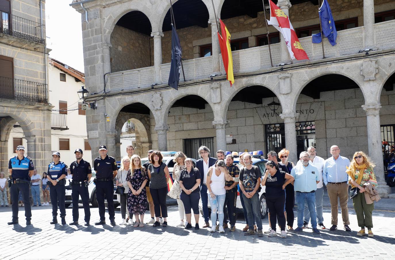 Minuto de de silencio en Béjar por el asesinato machista.