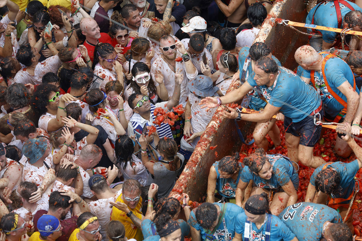 La Tomatina de Buñol, en imágenes