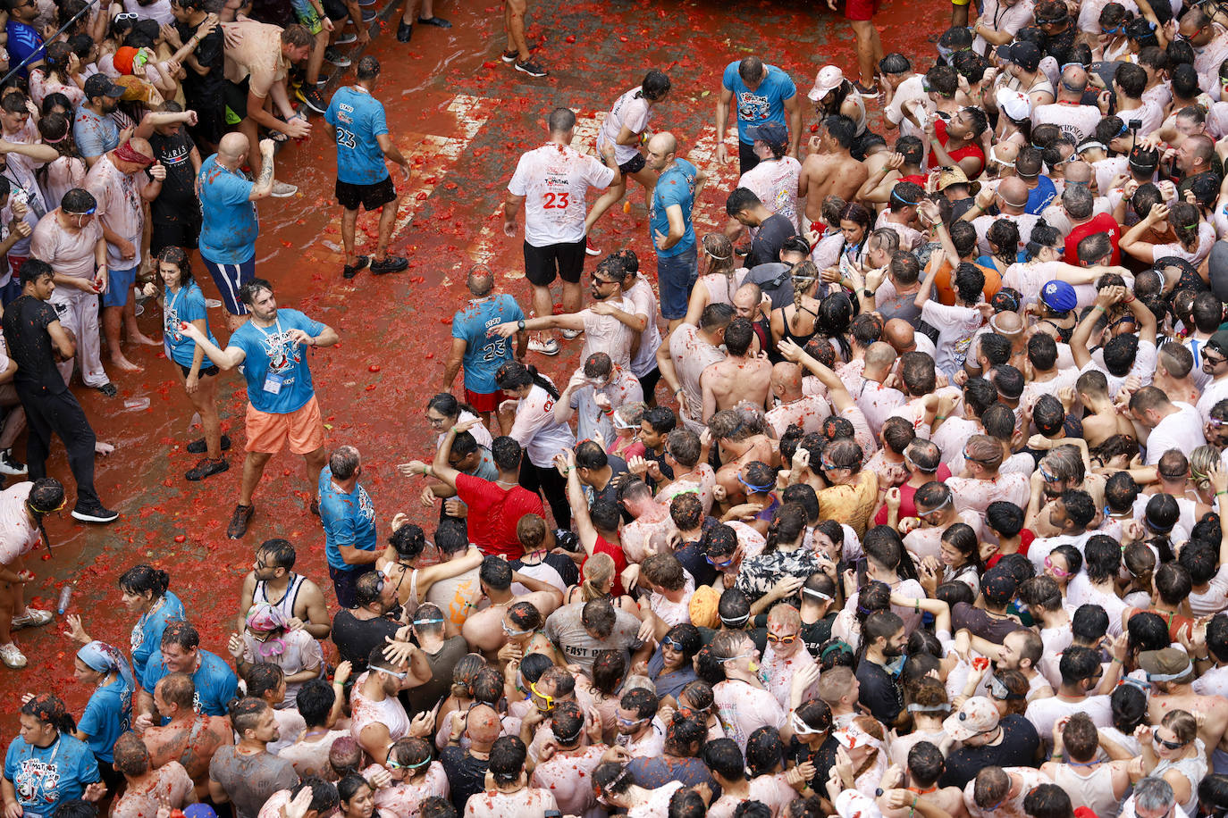 La Tomatina de Buñol, en imágenes