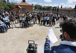 Concentración en los entornos de la Dársena para protestar por la futura construcción de viviendas en los alrededores.