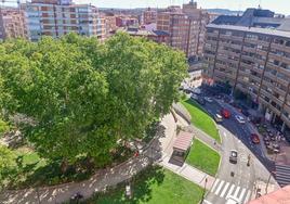 Vista panorámica de la plaza Circular de Valladolid.