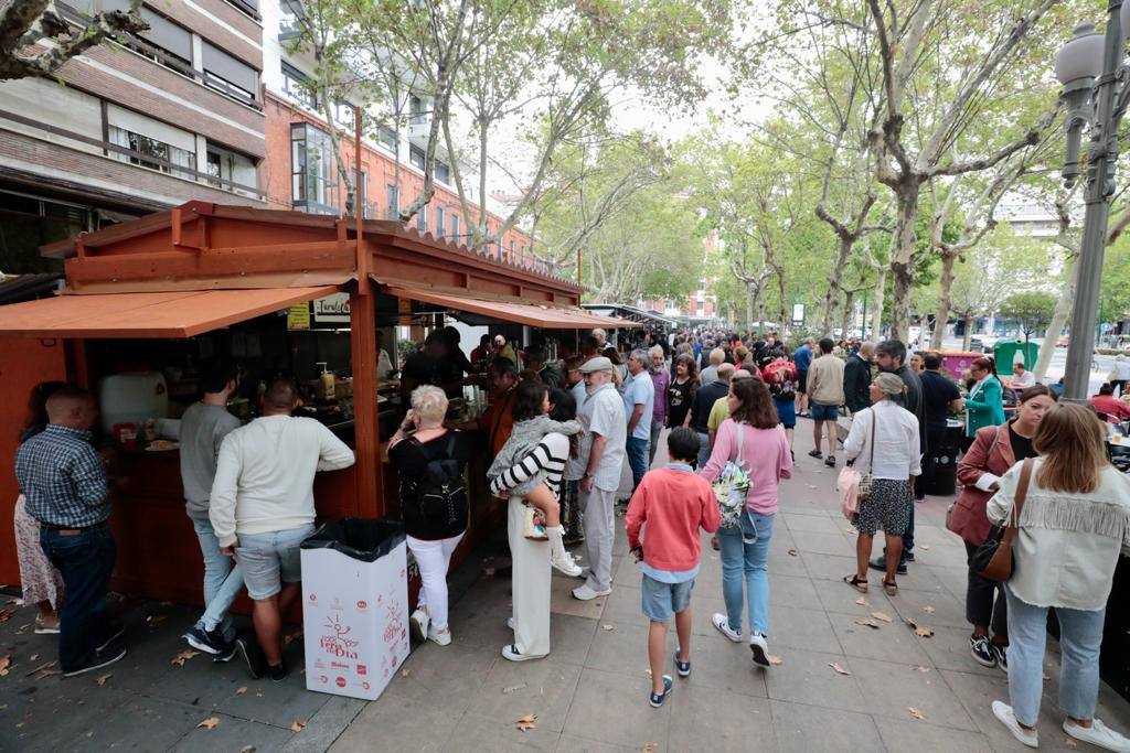 Casetas en la zona del Lucense, en el Paseo de Zorrilla.