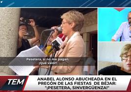 Captura de la intervención de Anabel Alonso en el programa de Risto Mejide.