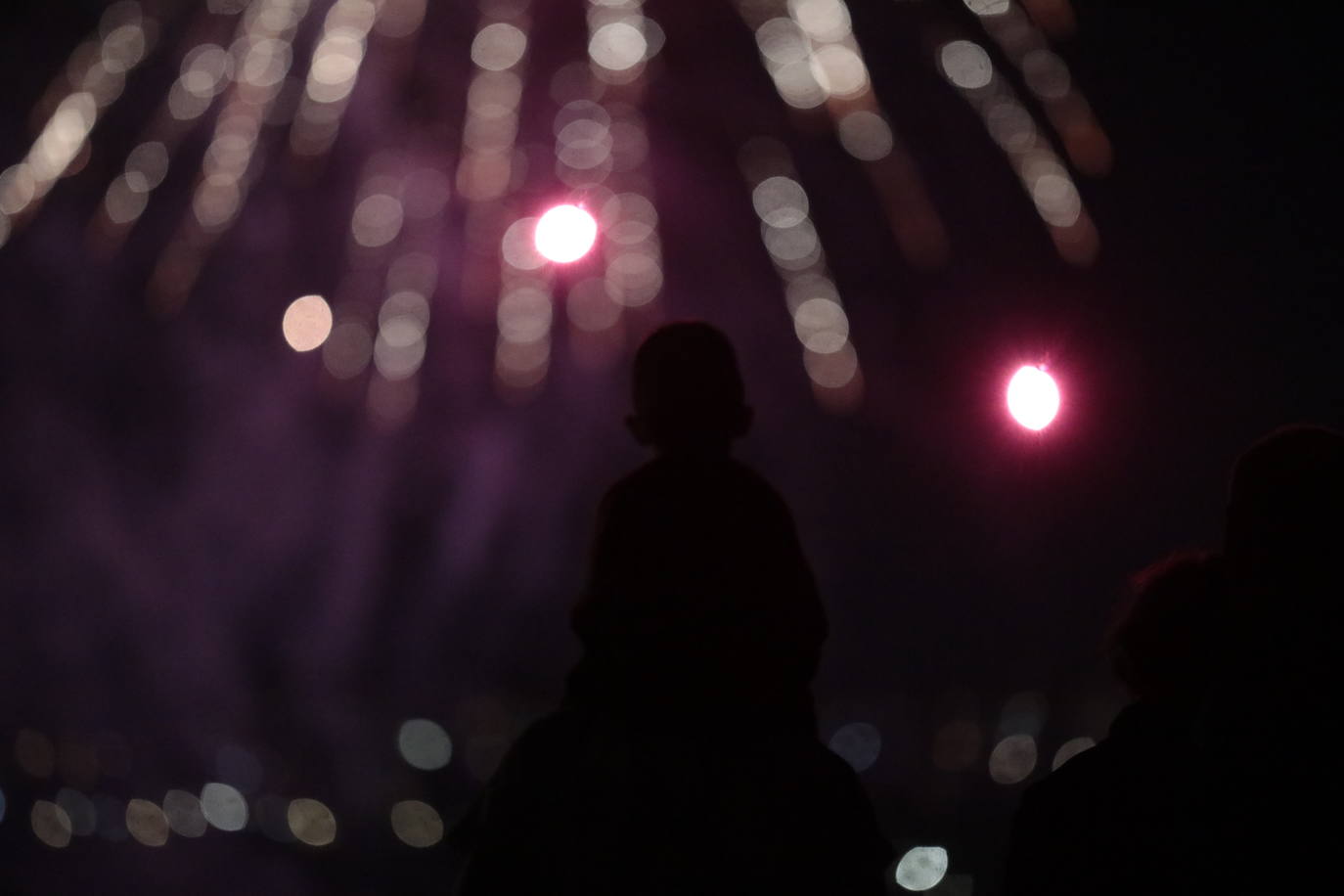 En imágenes, los fuegos artificiales del lunes 4 de septiembre