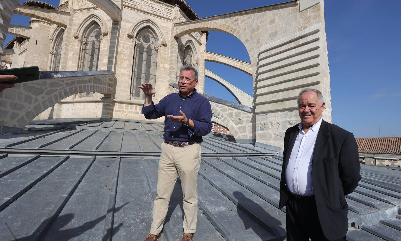 Las obras de restauración de la Catedral de Palencia la embellecen