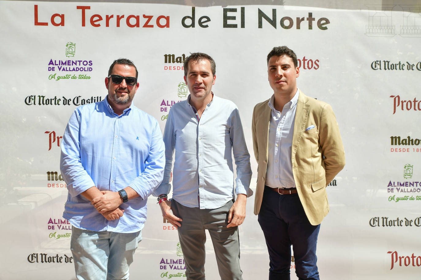 Diego Madero (Valladolid Cofrade), Luis Amo (El Norte) y Jonathan Espinilla (archidiócesis de Valladolid).