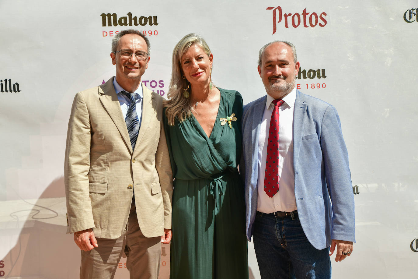 Víctor Martín (concejal de Comercio, Mercados y Consumo en el Ayuntamiento de Valladolid), Irene Carvajal (teniente de alcalde y concejal de Educación y Cultura del Ayuntamiento de Valladolid) y Alberto Cuadrado (concejal de VOX en el Ayuntamiento de Valladolid).