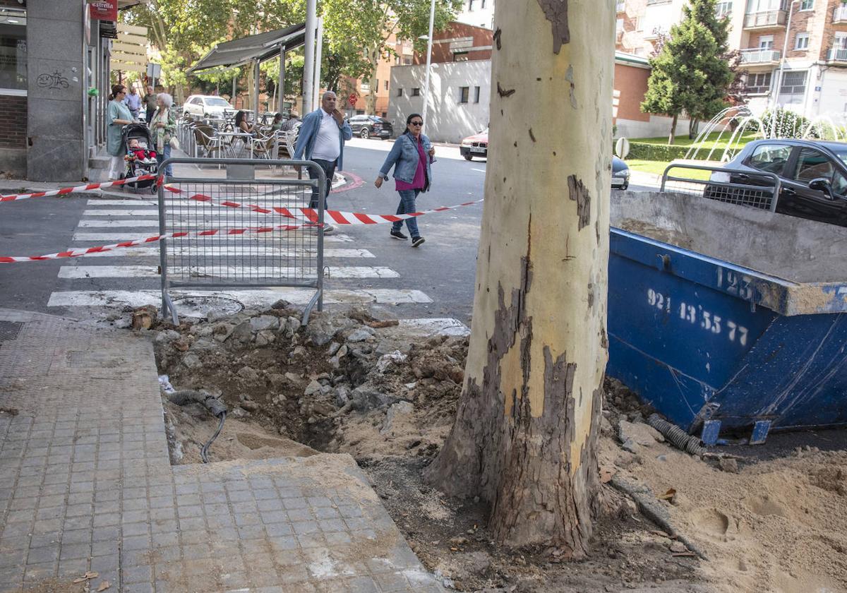 Avería junto al centro de salud de Santo Tomás.