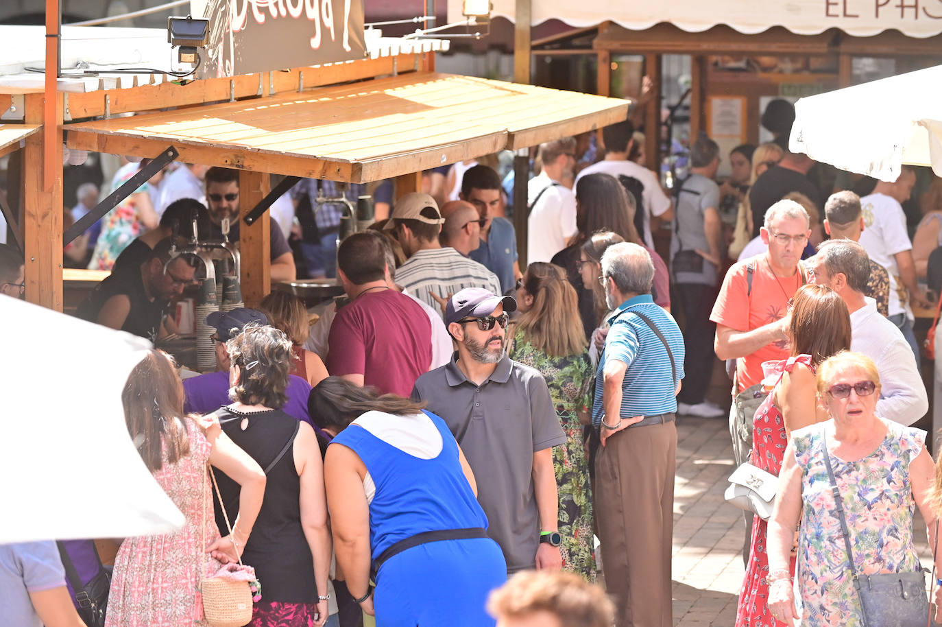 Llenazo en las casetas de la Feria de Día de las Fiestas de Valladolid 2023