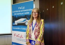 La directora de FaCyL, Ana Núñez, en la presentación de la primera edición de los Premios de Automoción y Movilidad de la comunidad.