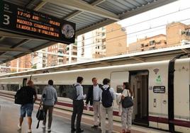 Salida del Ave a Alicante desde Palencia, en uno de los primeros viajes, en septiembre de 2022.