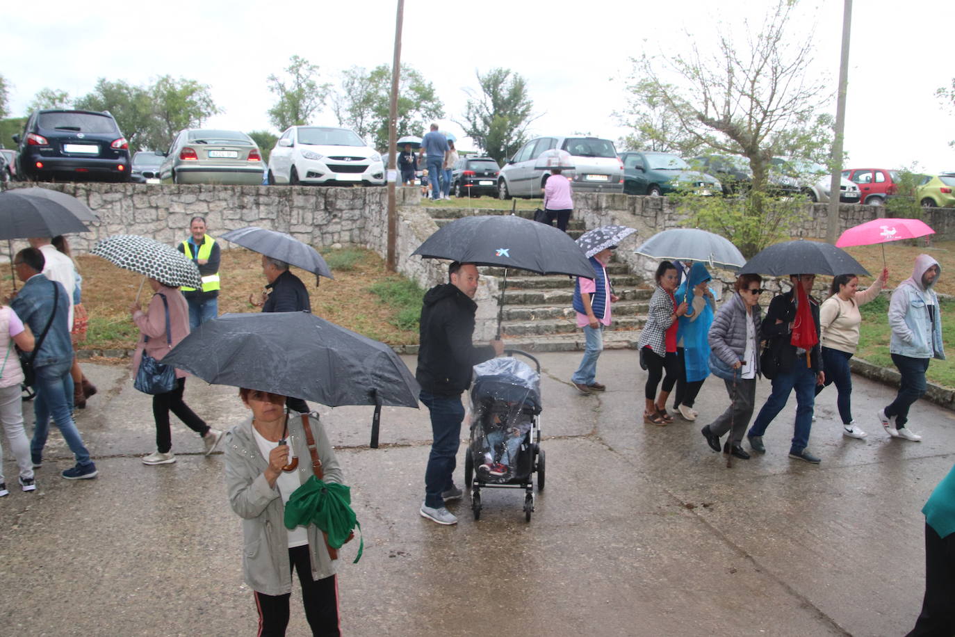 Romería de la Virgen del Henar pasada por agua