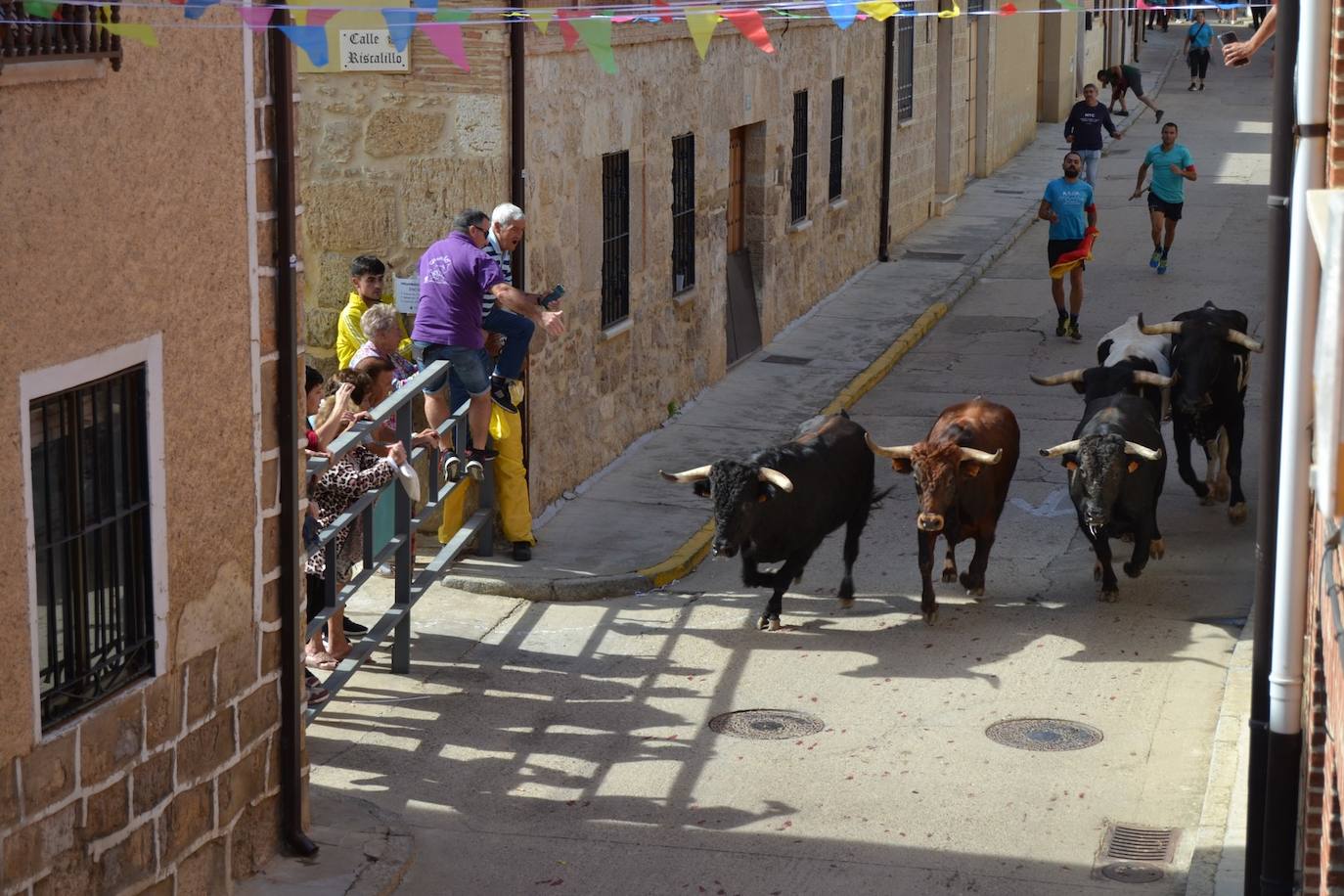 Alegría y color en Astudillo en las fiestas de la Santa Cruz