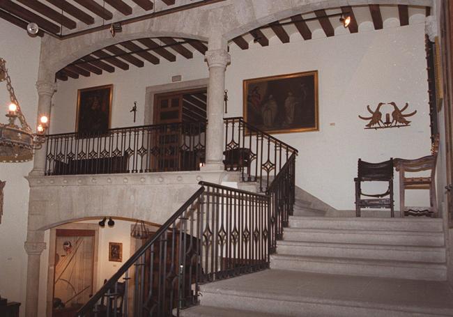 Interior de la Casa Colón en los años noventa.