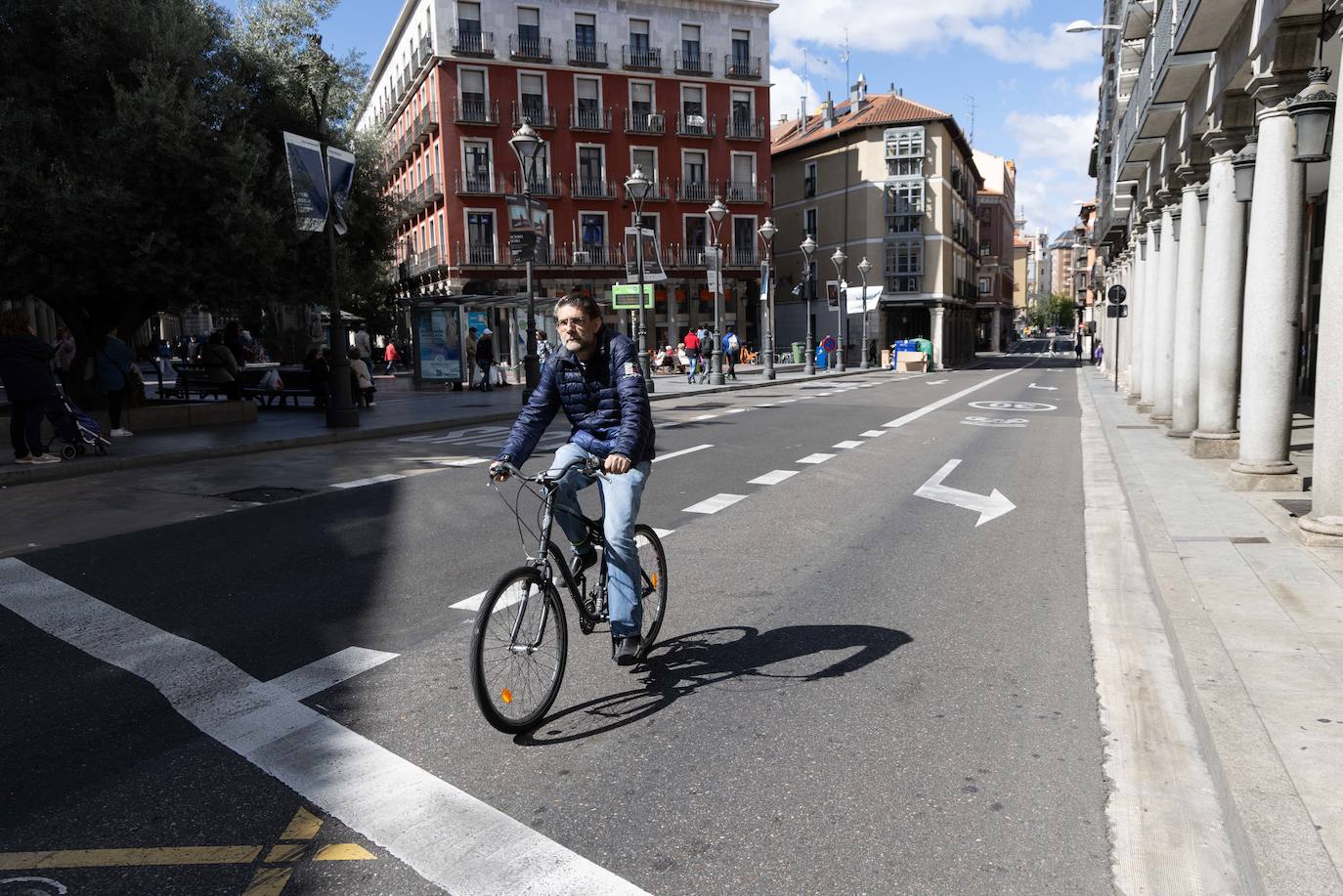 Imágenes del centro de Valladolid en el Día Sin Coche