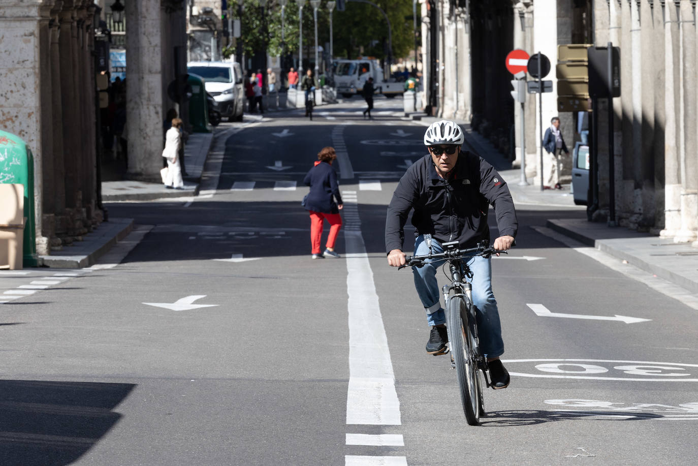 Imágenes del centro de Valladolid en el Día Sin Coche