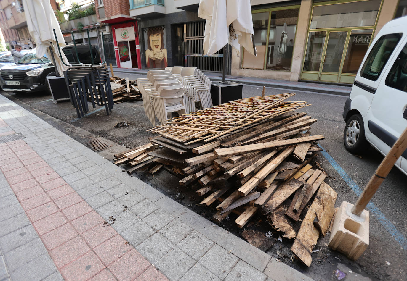 Adiós a las terrazas covid en Palencia