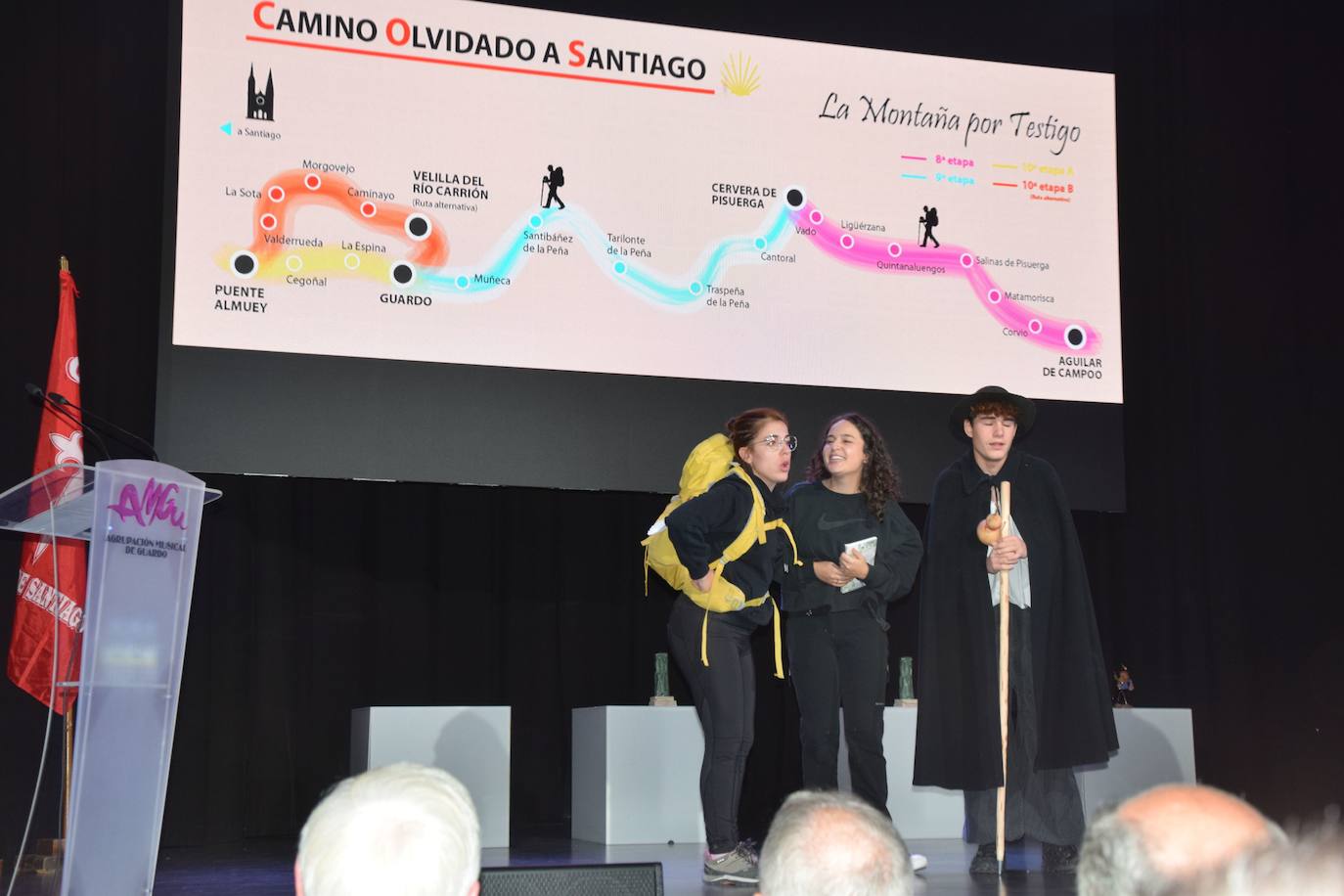 Homenaje en Guardo al peregrino