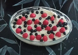 Tarta de queso con frutos rojos sin pasar por el horno