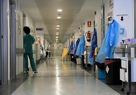 Pasillo del Complejo Asistencial de Segovia.