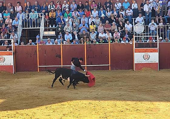 Gómez del Pilar, en una de sus faenas.