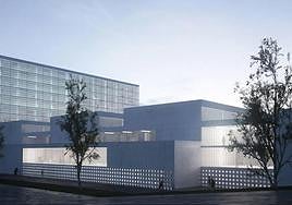 Maqueta del futuro hospital.