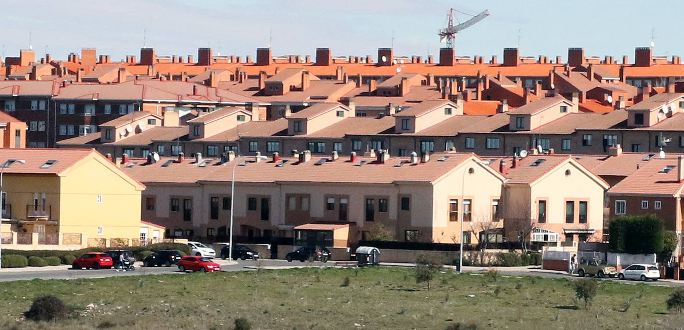 Chalés en el barrio de Nueva Segovia.