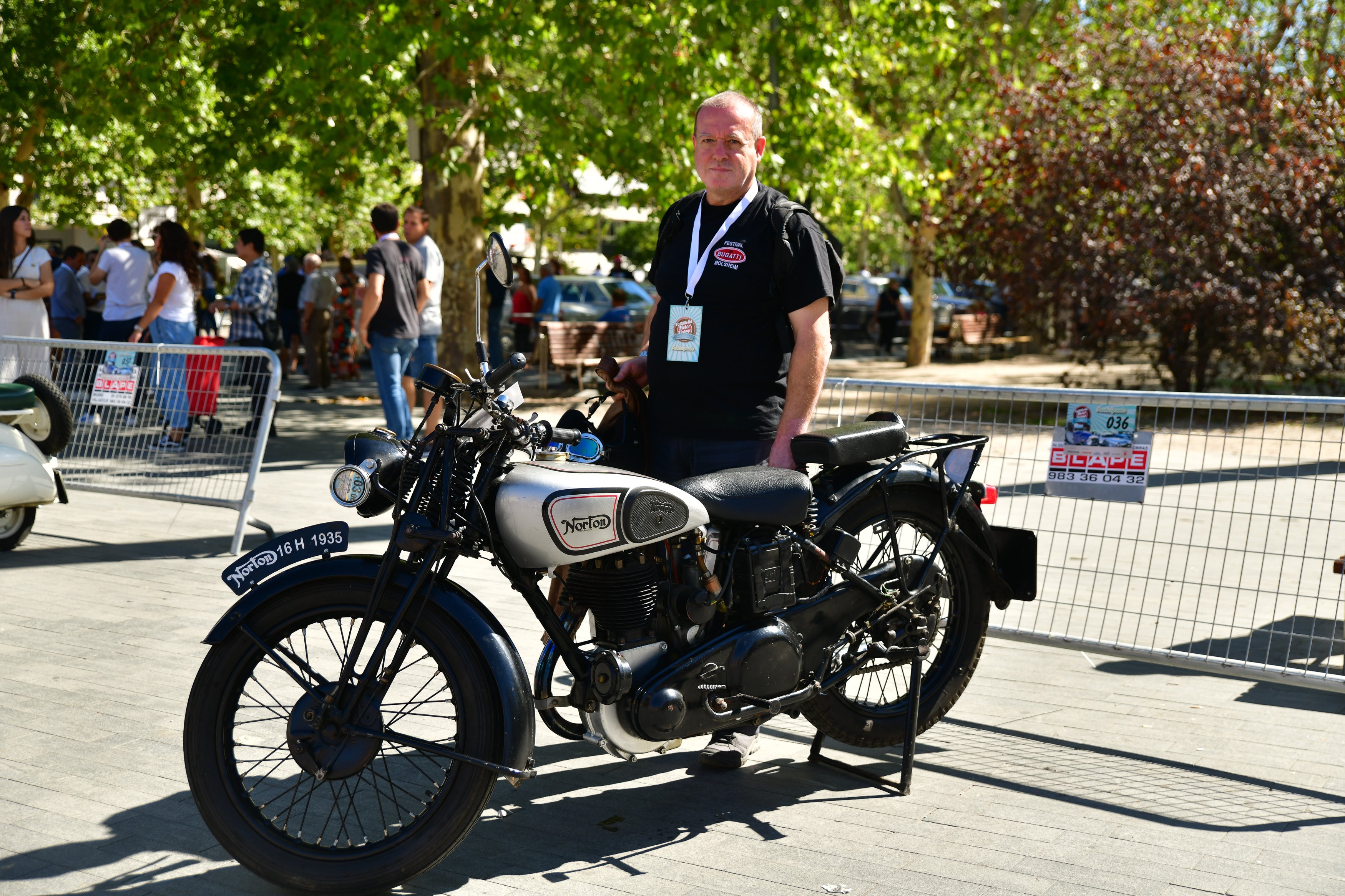 La Norton 16 H de 1935 de José Luis Moraga fue la moto más antigua del evento.