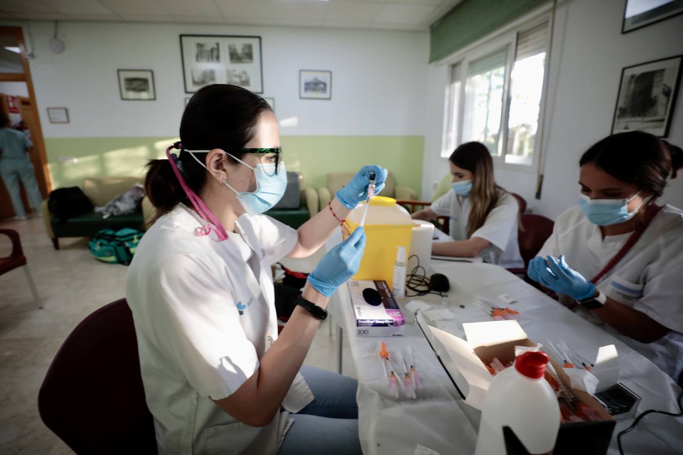 Así ha sido la vacunación de la Covid y la gripe en la residencia El Villar de Laguna de Duero