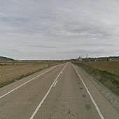 Herido al salirse de la vía y volcar su furgoneta en Pisón de Castrejón