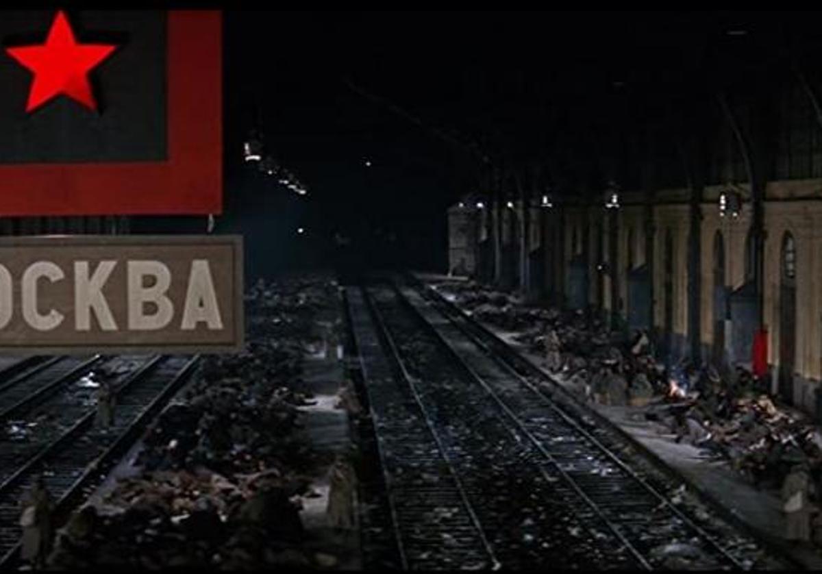 La estación de tren de Campo Grande, en la película 'Doctor Zhivago'.