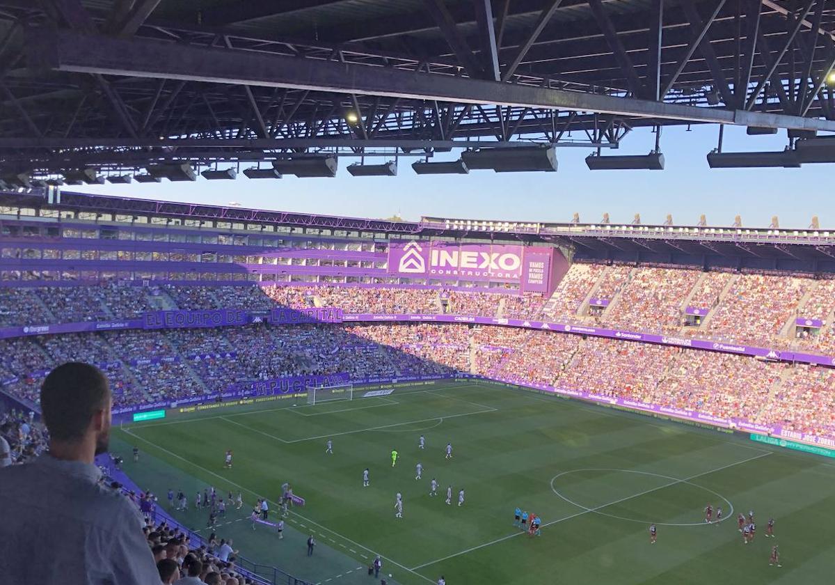 Panorámica del estadio José Zorrilla en el encuentro de la octava jornada frente al Burgos CF