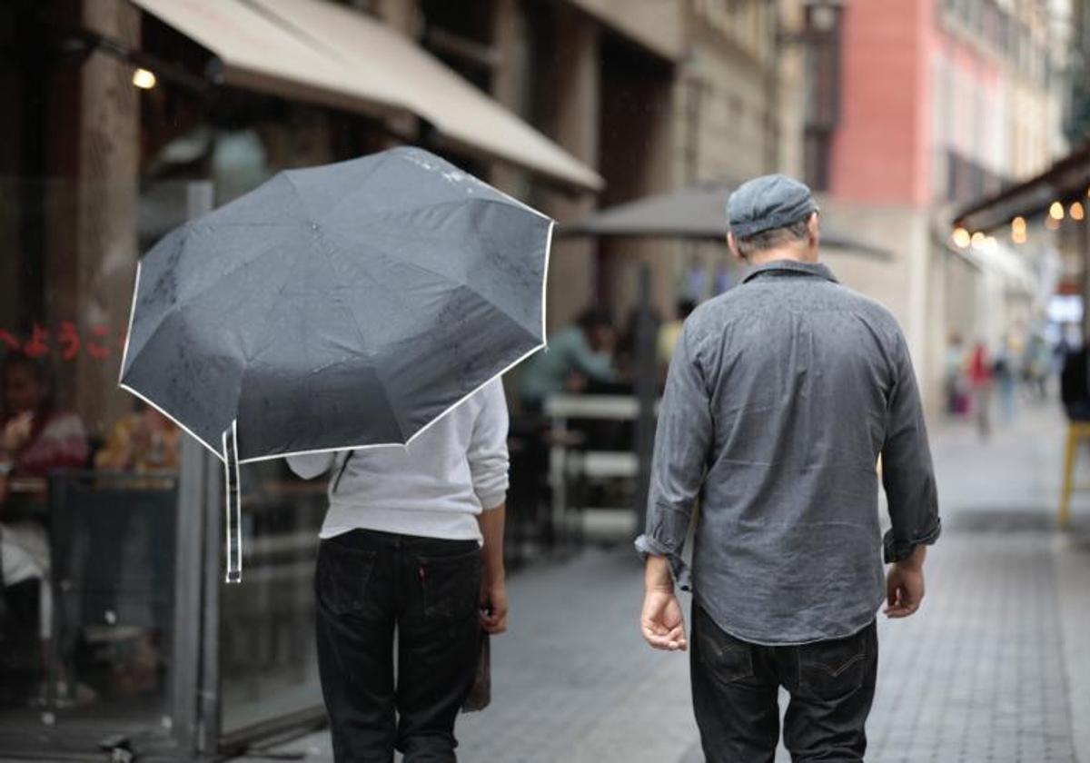 Lluvias durante las últimas fiestas de Valladolid.