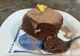 El postre, listo para degustar.