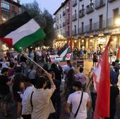 Trescientas personas se solidarizan en Valladolid con la población palestina