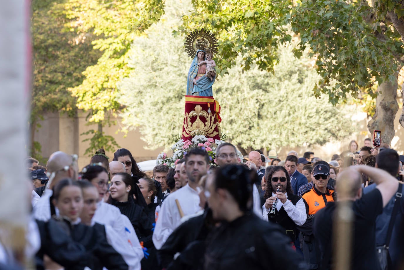 Las imágenes de la procesión de la patrona de Pilarica