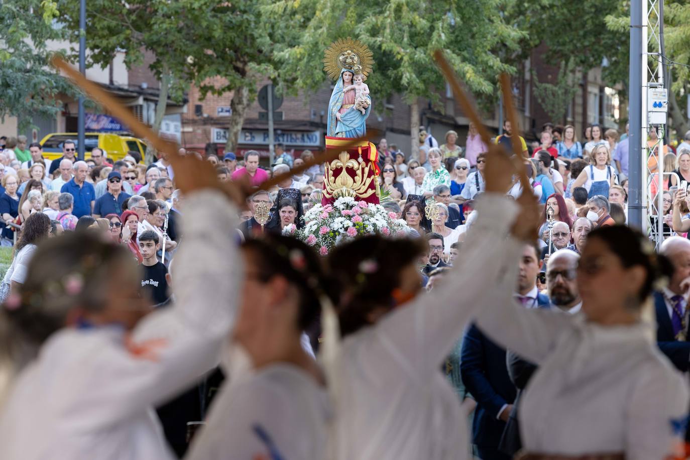 Las imágenes de la procesión de la patrona de Pilarica