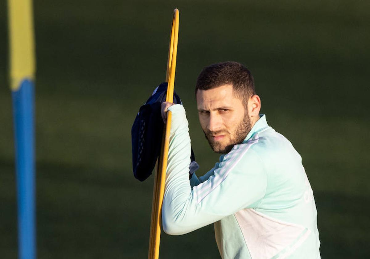 Shon Weissman, durante un entrenamiento con el Real Valladolid del pasamo mes de enero.