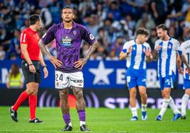 La derrota del Real Valladolid ante el Espanyol, en imágenes