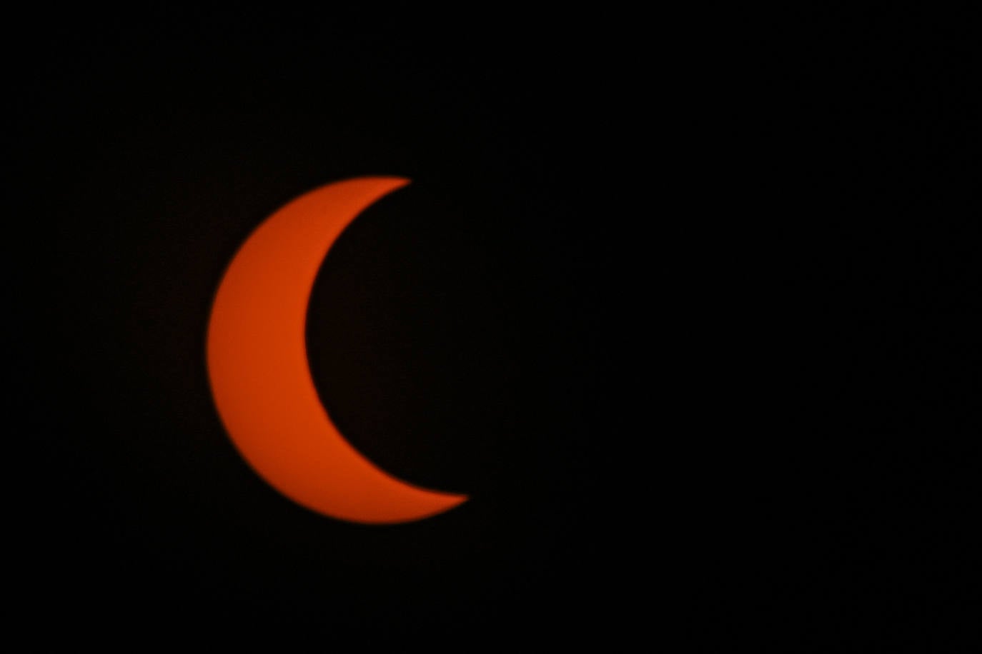 Eclipse solar desde Brasilia (Brasil).