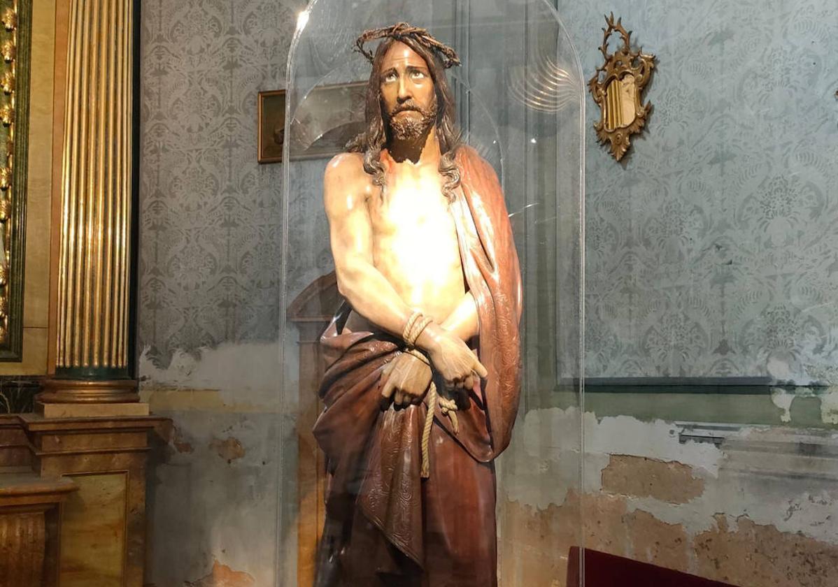 Imagen del Ecce Homo, en una de las capillas de la Catedral.