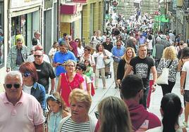 Aspecto de la Calle Real, este puente.