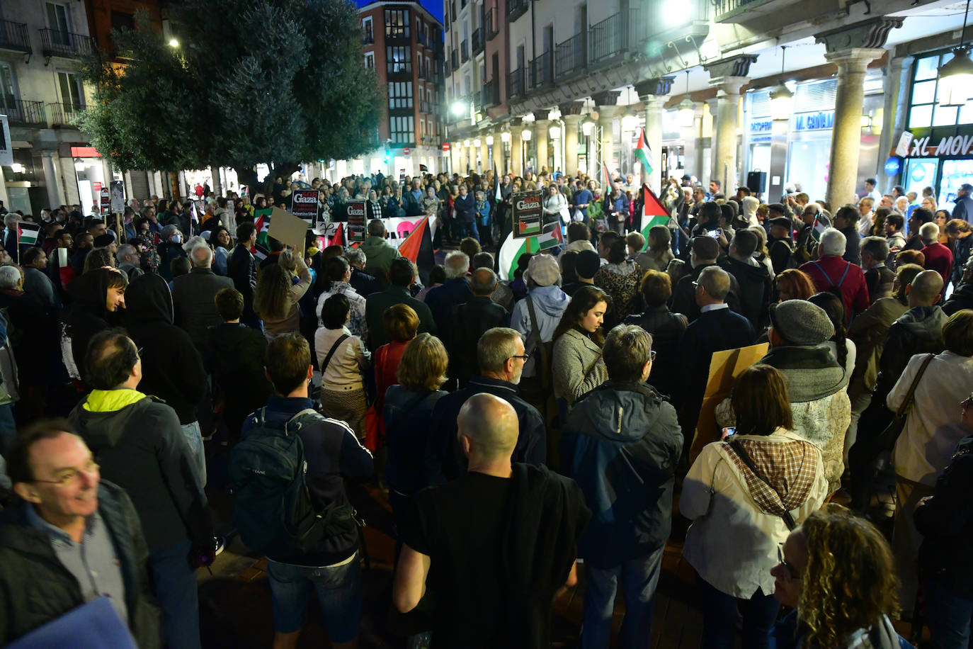 La concentración en apoyo al pueblo palestino realizada en Fuente Dorada