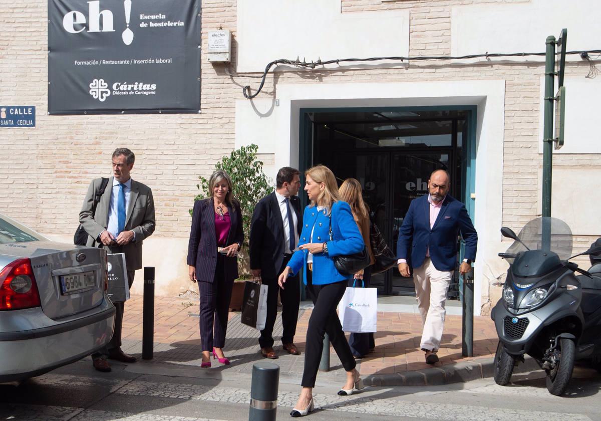 La infanta Cristina durante su visita a Murcia.