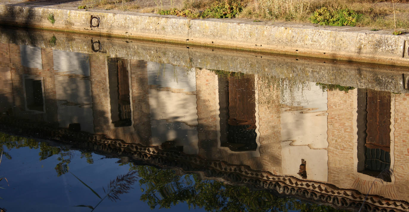 Imágenes del Canal de Castilla, lugar de inspiración para el escritor Pascual Izquierdo