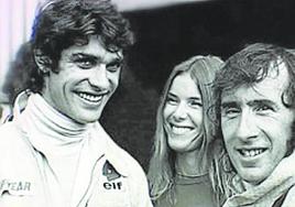 Cevert, con Hellen y Jackie Stewart en los días felices.