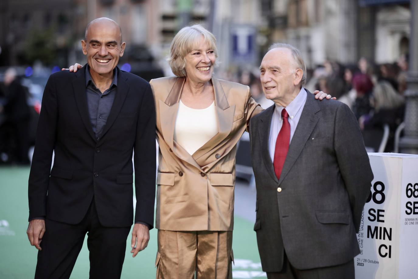 El presidente de la Academia de Cine, Fernando Méndez Leite, y los vicepresidentes, Susi Sánchez y Rafael Portela