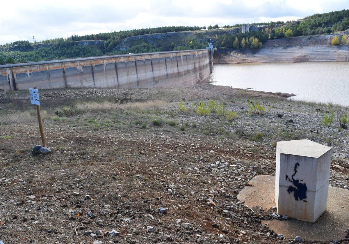 Aspecto actual del embalse de Aguilar.