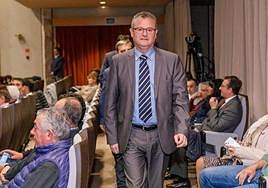 El consejero de Agricultura y Ganadería, Gerardo Dueñas, este martes en Segovia.